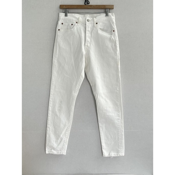 Levi's Other - Levi's Premium Jeans 501 S Skinny Big E Red Tab 28x 28 Button Fly Cotton Denim